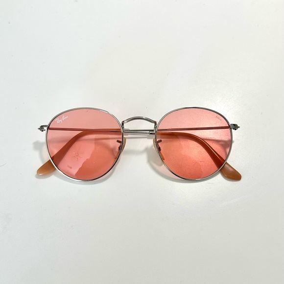 Raybans Round Light Pink or Rose with Silver hardware - Picture 1 of 3
